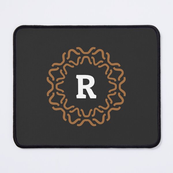 Item preview, Monogram R with Wavy Ornamental Pattern designed and sold by rasagamastore.