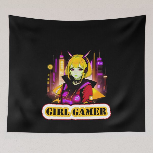 Item preview, Girl Gamer with Girl Gamer Words - Yellow Hair designed and sold by Beachy.