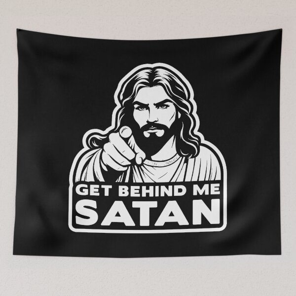 Item preview, Get Behind Me Satan designed and sold by plushism.