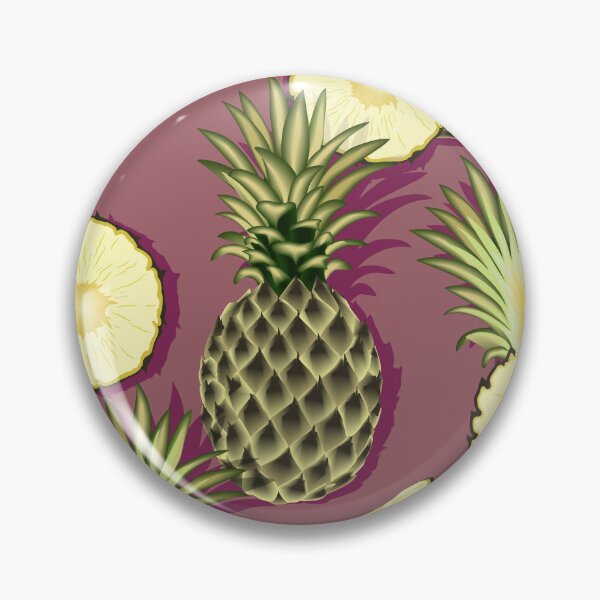 Item preview, Ripe pineapples, burgundy background designed and sold by Alex  Blud.