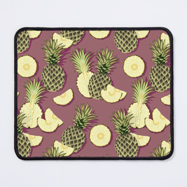 Item preview, Ripe pineapples, burgundy background designed and sold by Alex  Blud.