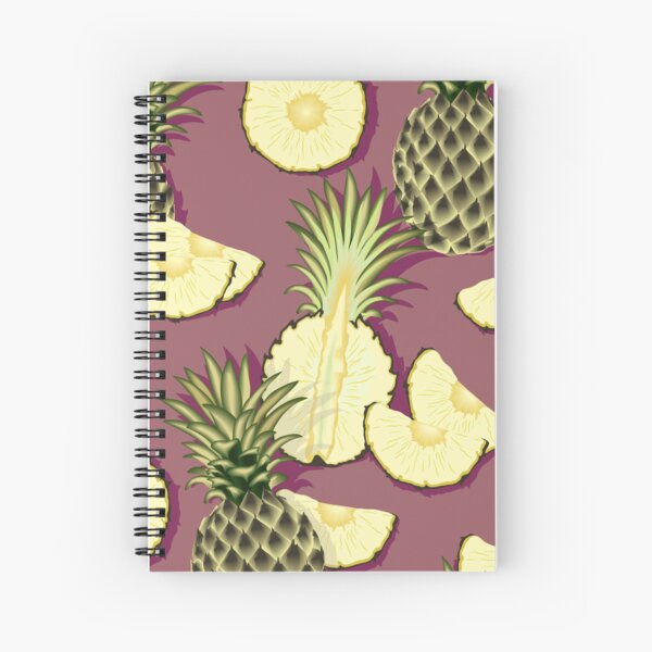 Item preview, Ripe pineapples, burgundy background designed and sold by Alex  Blud.