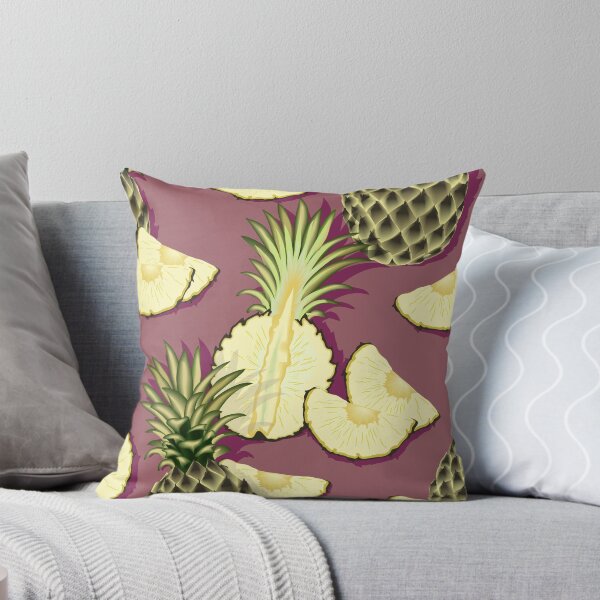 Item preview, Ripe pineapples, burgundy background designed and sold by Alex  Blud.