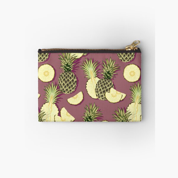 Item preview, Ripe pineapples, burgundy background designed and sold by Alex  Blud.