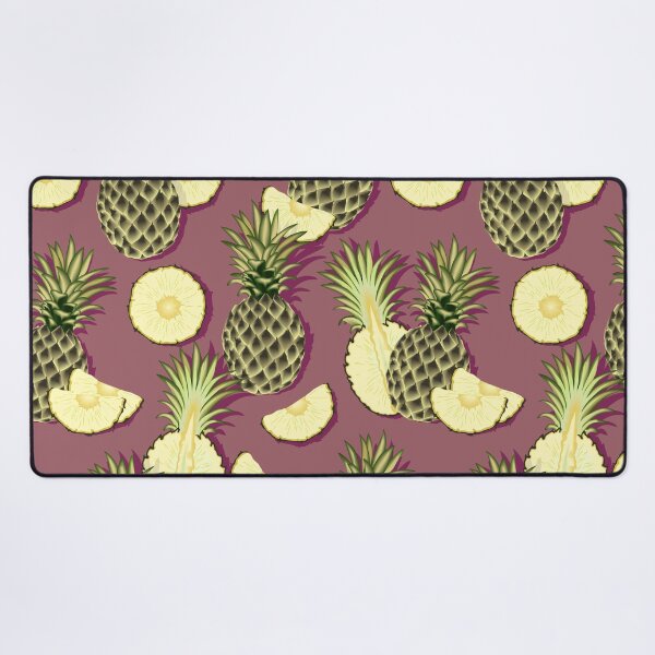 Item preview, Ripe pineapples, burgundy background designed and sold by Alex  Blud.