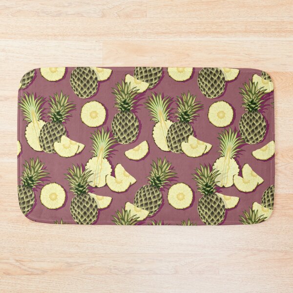 Item preview, Ripe pineapples, burgundy background designed and sold by Alex  Blud.