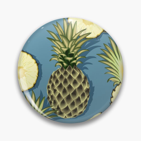 Item preview, Ripe pineapples, gray-blue background designed and sold by Alex  Blud.