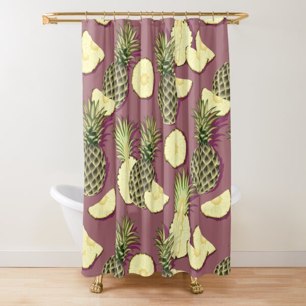 Item preview, Ripe pineapples, burgundy background designed and sold by Alex  Blud.