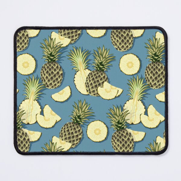 Item preview, Ripe pineapples, gray-blue background designed and sold by Alex  Blud.