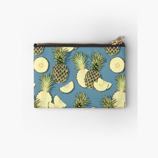 Item preview, Ripe pineapples, gray-blue background designed and sold by Alex  Blud.