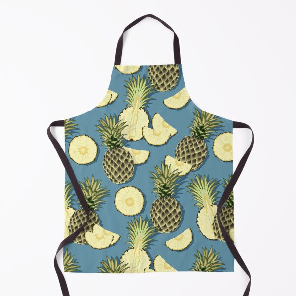 Item preview, Ripe pineapples, gray-blue background designed and sold by Alex  Blud.