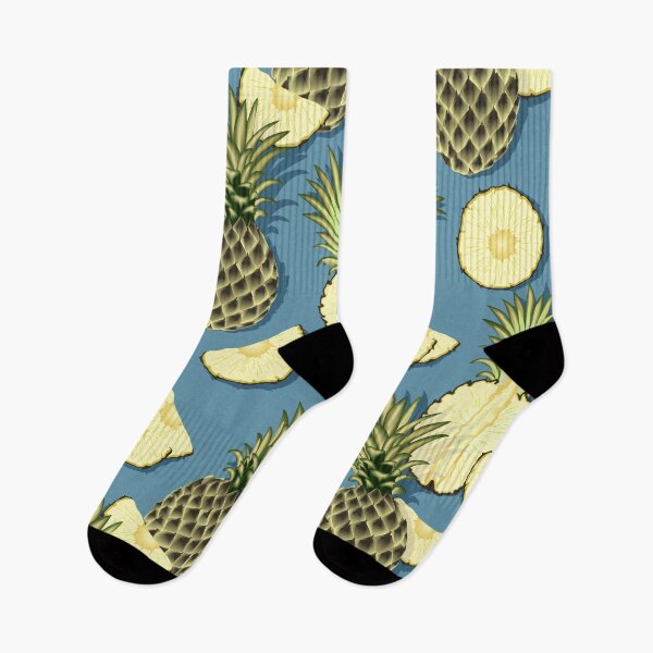 Item preview, Ripe pineapples, gray-blue background designed and sold by Alex  Blud.