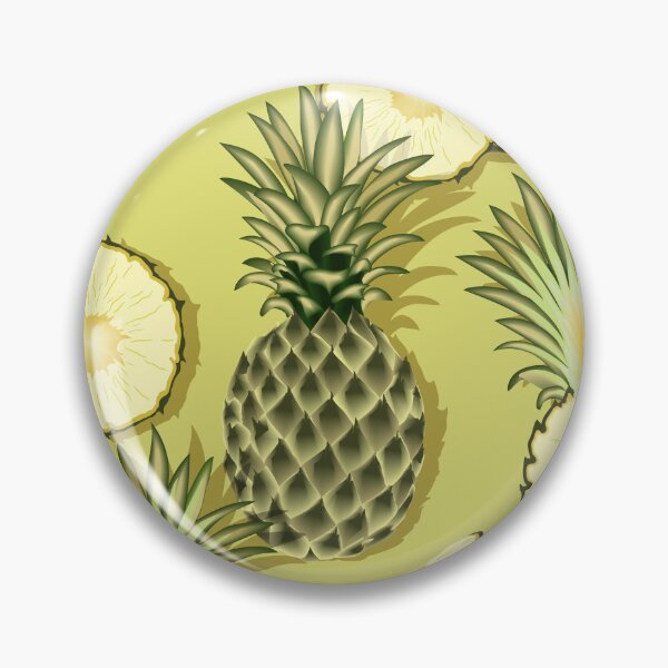 Item preview, Ripe pineapples, green background designed and sold by Alex  Blud.
