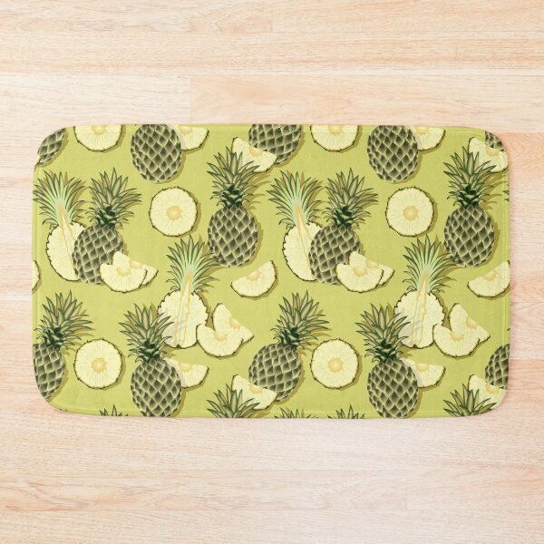 Item preview, Ripe pineapples, green background designed and sold by Alex  Blud.