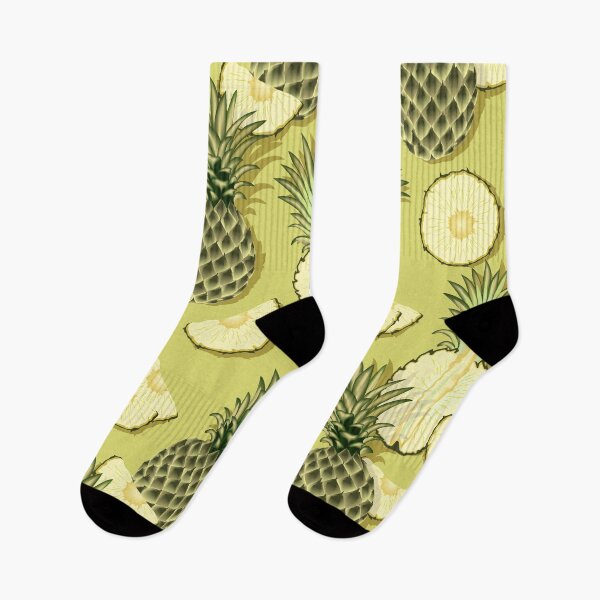 Item preview, Ripe pineapples, green background designed and sold by Alex  Blud.