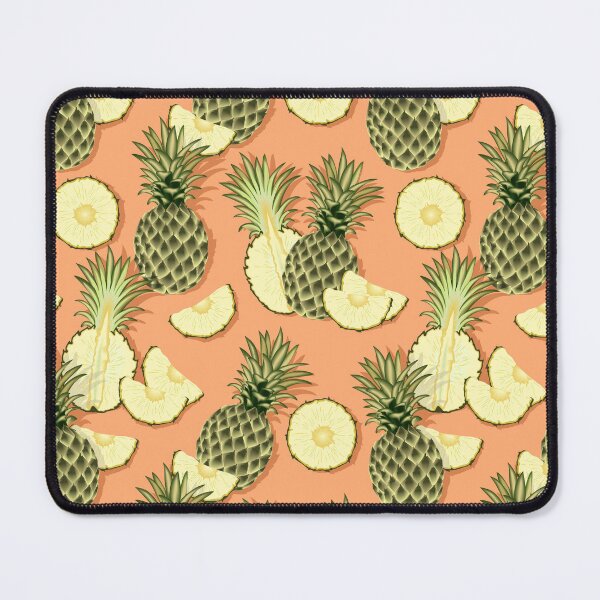 Item preview, Ripe pineapples, light coral background designed and sold by Alex Blud.