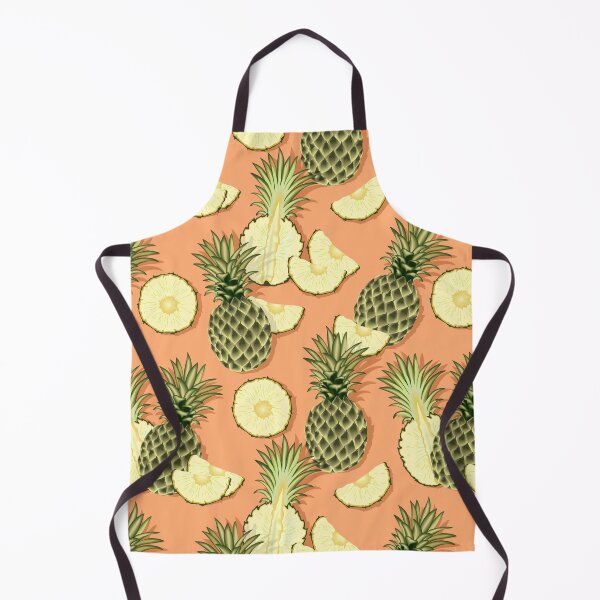 Item preview, Ripe pineapples, light coral background designed and sold by Alex  Blud.