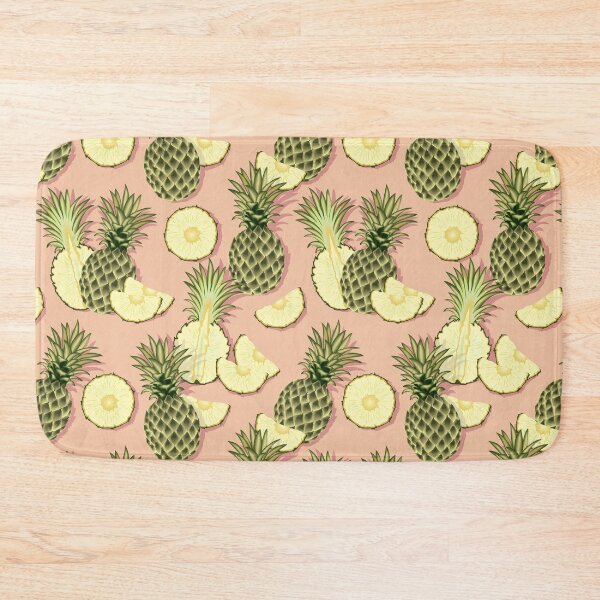 Item preview, Ripe pineapples, light pink background designed and sold by Alex  Blud.