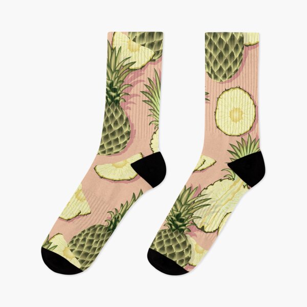 Item preview, Ripe pineapples, light pink background designed and sold by Alex  Blud.