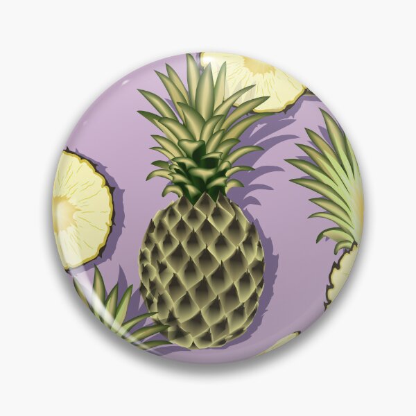 Item preview, Ripe pineapples, lilac background designed and sold by Alex  Blud.