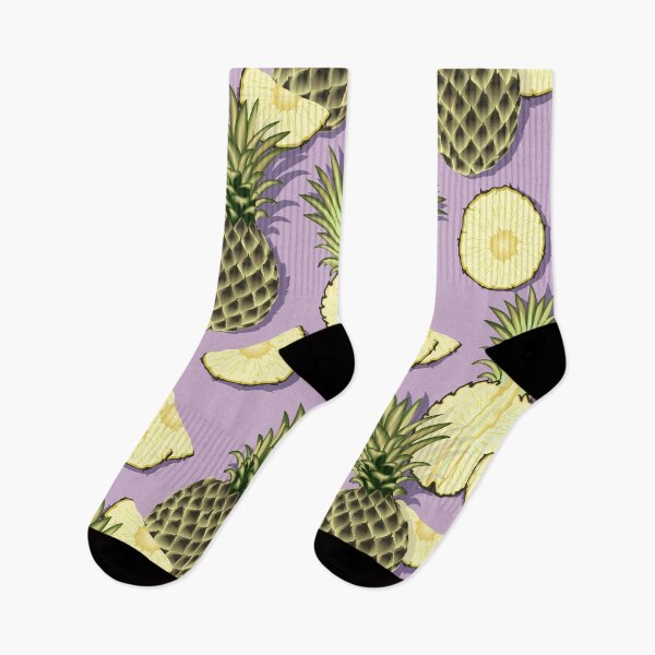 Item preview, Ripe pineapples, lilac background designed and sold by Alex  Blud.