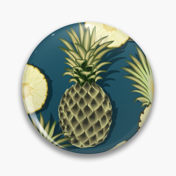 Item preview, Ripe pineapples, navy blue background designed and sold by Alex  Blud.