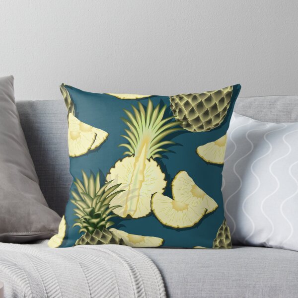 Item preview, Ripe pineapples, navy blue background designed and sold by Alex  Blud.