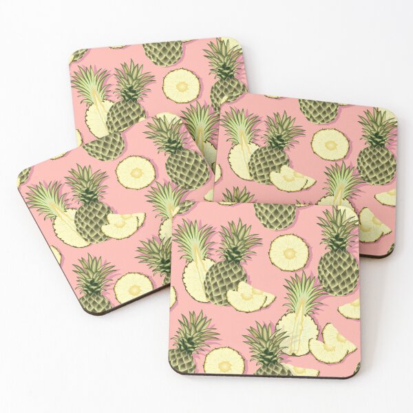 Item preview, Ripe pineapples, pink background designed and sold by Alex  Blud.