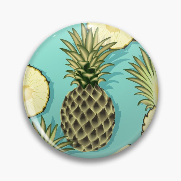Item preview, Ripe pineapples, turquoise background designed and sold by Alex  Blud.