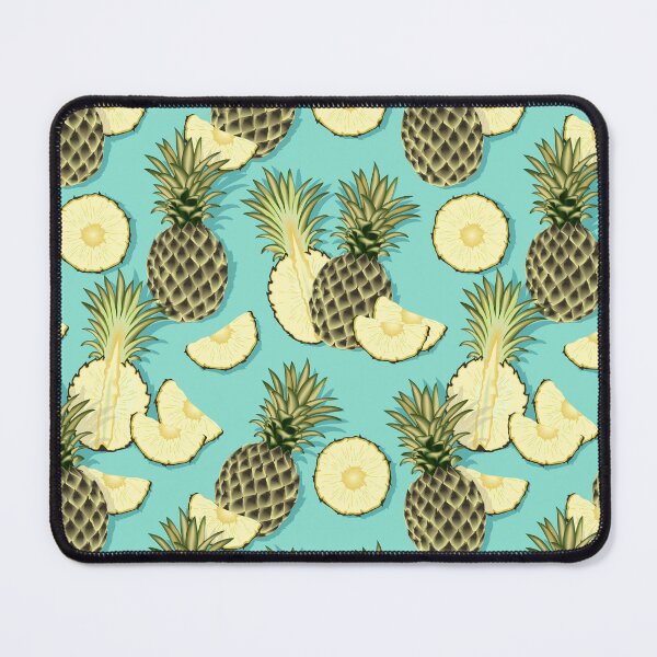 Item preview, Ripe pineapples, turquoise background designed and sold by Alex  Blud.
