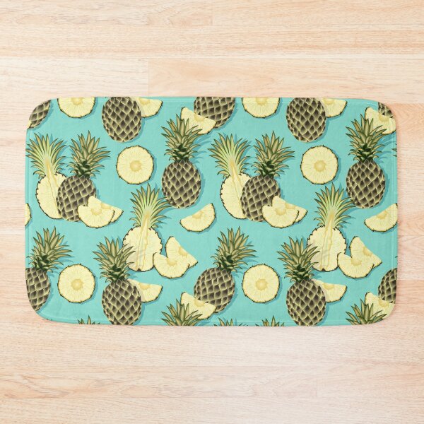 Item preview, Ripe pineapples, turquoise background designed and sold by Alex  Blud.