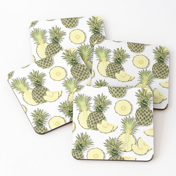 Item preview, Ripe pineapples, white background designed and sold by Alex  Blud.