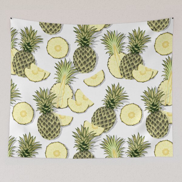 Item preview, Ripe pineapples, white background designed and sold by Alex  Blud.