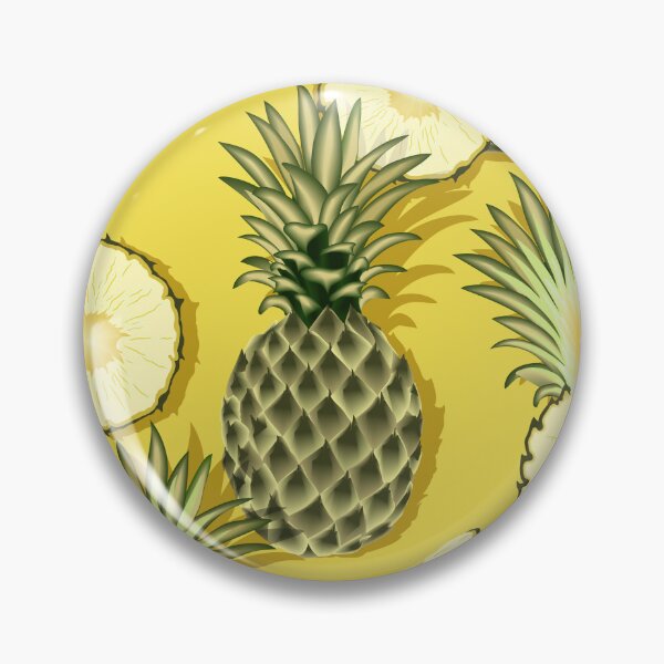 Item preview, Ripe pineapples, yellow background designed and sold by Alex  Blud.
