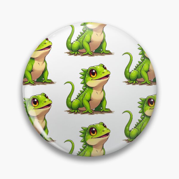Aperçu de l'œuvre Iguane animé drôle et mignon créée et vendue par ThreeftlyPicks.