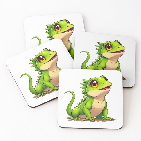 Item preview, Funny and Cute Anime Iguana designed and sold by ThreeftlyPicks.