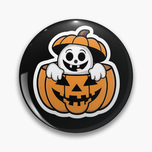 Item preview, Cute Ghost in Pumpkin Halloween designed and sold by Taans-Creation.