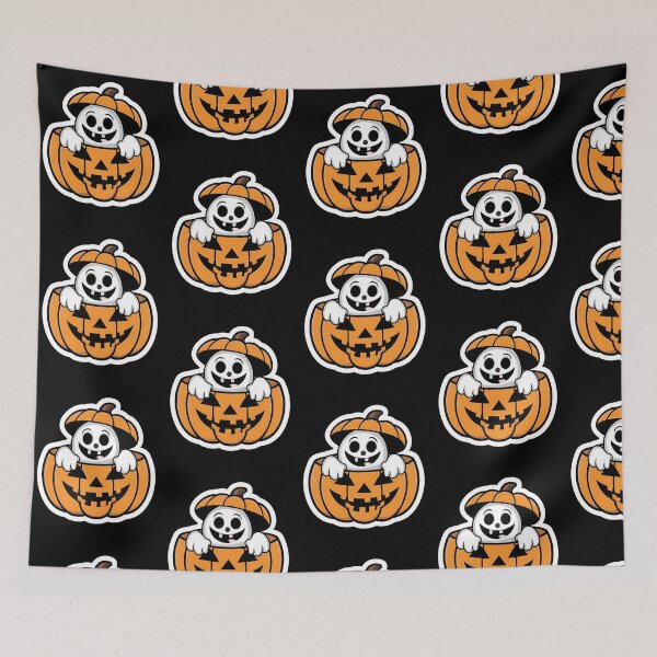 Item preview, Cute Ghost in Pumpkin Halloween designed and sold by Taans-Creation.