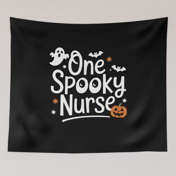 Item preview, One Spooky Nurse Funny Ghost Nurse Halloween designed and sold by SlocifieShop.