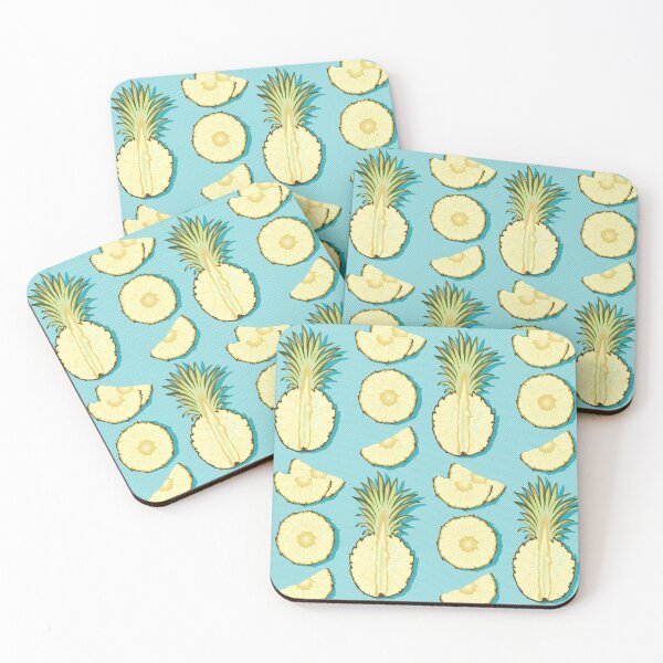 Item preview, Tender pineapple, blue background designed and sold by Alex  Blud.