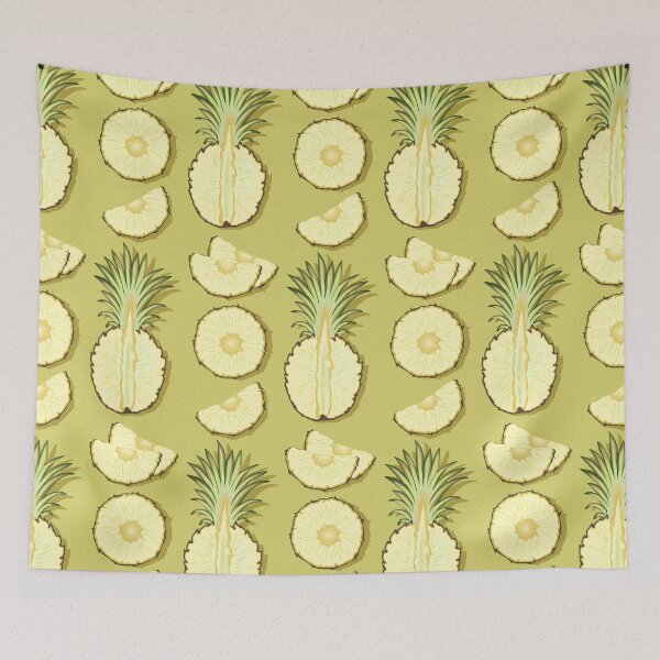 Item preview, Tender pineapple, green background designed and sold by Alex  Blud.
