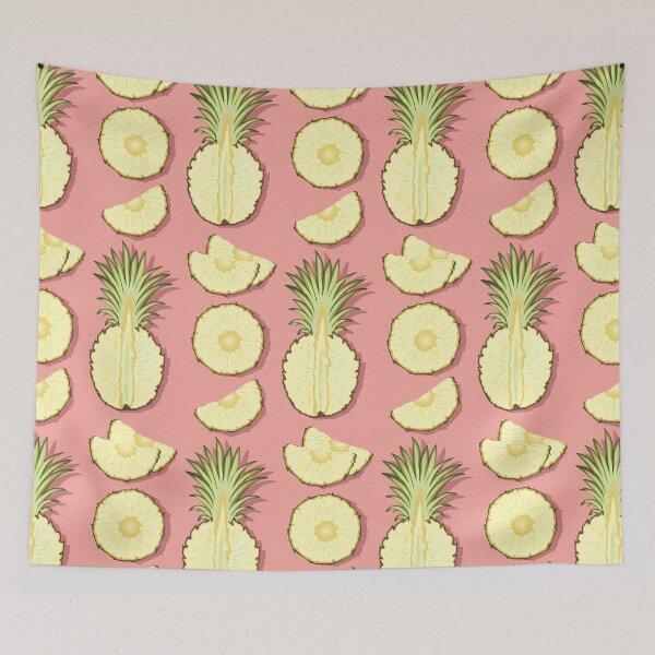 Item preview, Tender pineapple, pink background designed and sold by Alex  Blud.