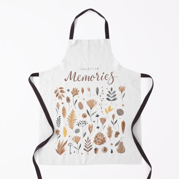 Item preview, Watercolor set of floral autumn elements with hand writen lettering memories. designed and sold by Yuliia-Fleur.