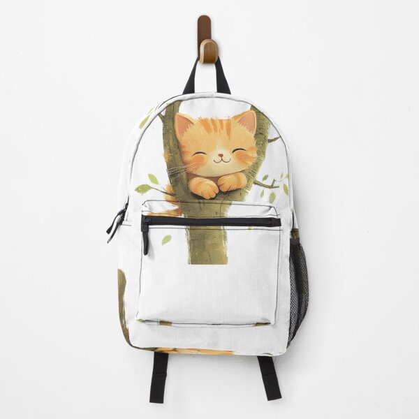 Item preview, super cute cat on a tree designed and sold by Natthiya Minimal.