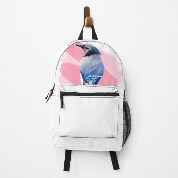 Item preview, Serene Blue Jay with Pink Backdrop designed and sold by mia-miranda.
