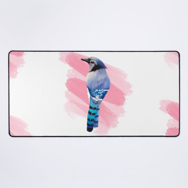 Item preview, Serene Blue Jay with Pink Backdrop designed and sold by mia-miranda.