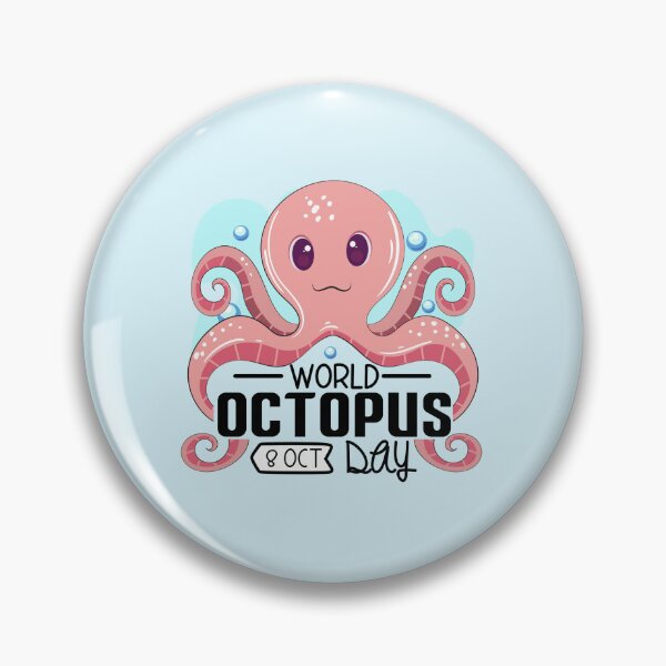 Item preview, 8 October World Octopus Day - Wacky Holidays designed and sold by ChemicalXShop.