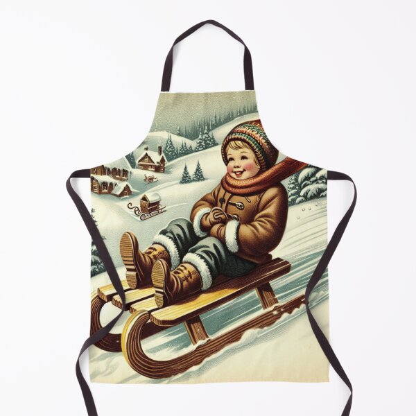 Item preview, Vintage Winter Sledding 3 designed and sold by harwoodkp.