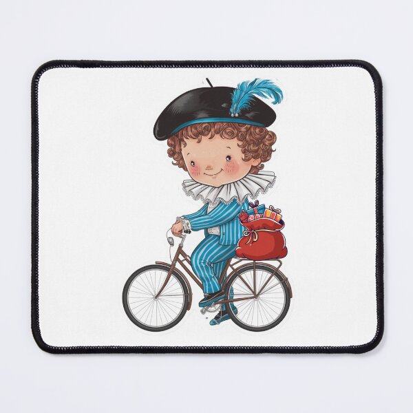 Item preview, Sinterklaas Piet op de fiets designed and sold by Wennebabs.