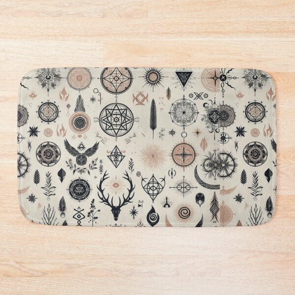 Item preview, MYSTIC NORDIC SYMBOLS pattern to celebrate our nordic roots and culture. designed and sold by Jt41.